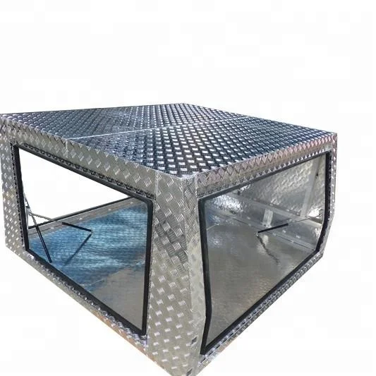 OEM custom waterproof aluminum dual cab Ute Canopy Tool box
