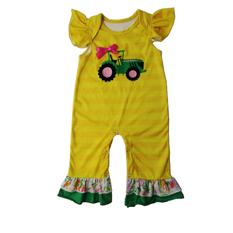 
adorable children boutique clothes girls romper toddler organic cotton baby clothing 