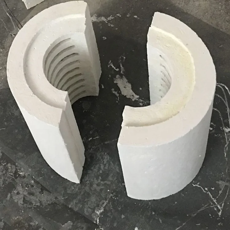 1200 degree heating furnace parts split Alumina ceramic fiber chamber for tube furnace