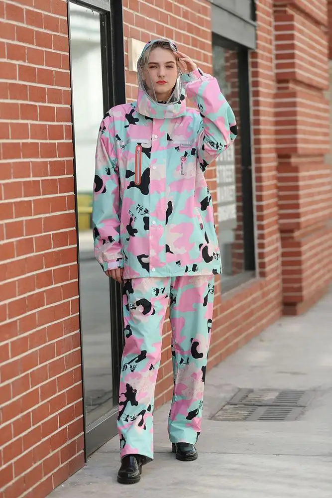 Rainfreem Raincoat 3M fabric High Quality Camouflage 100%Polyester Rainwear Suit Can OEM Customized