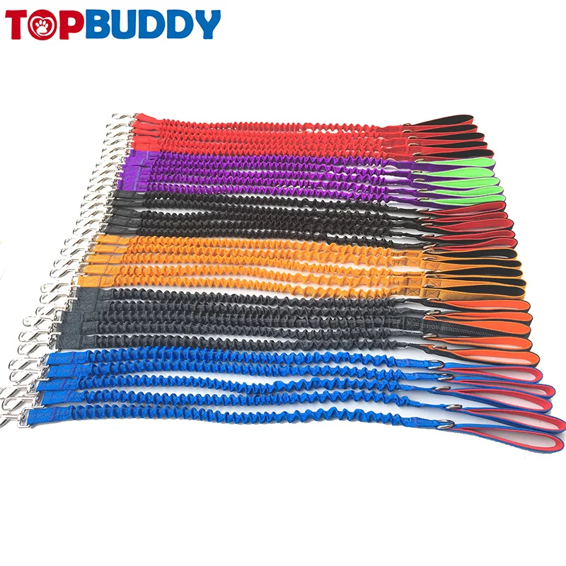 Amazon Best Seller Shock Absorbing Premium Wholesale Nylon Reflective Custom Bungee Elastic Extended Retractable Pet Dog Leash