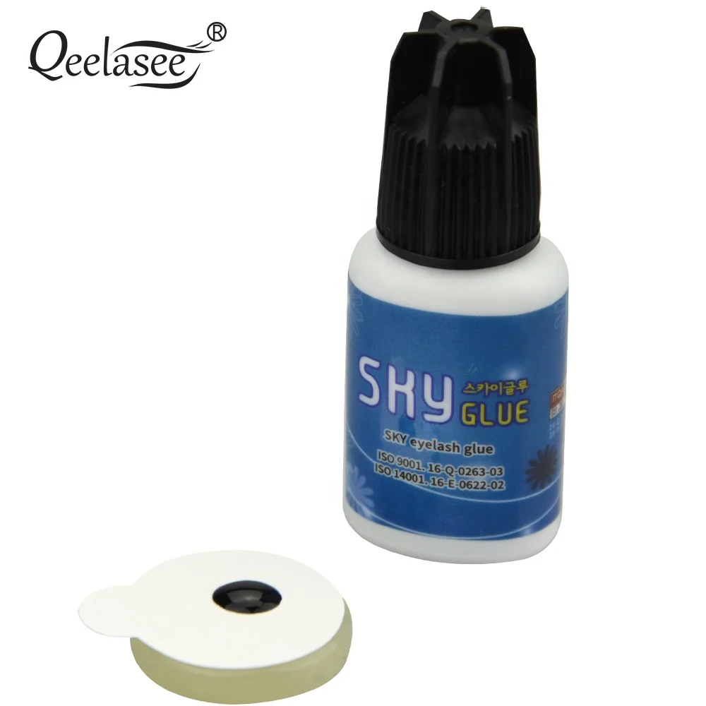 Wholesale Eyelash Application Sky Glue, Custom Packaging Sky glue Eyelash Extensions, 5ml/10ml Private Label Eyelash Glue Sky