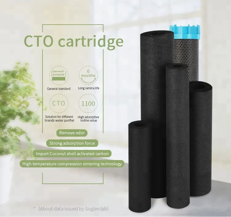 
Customized diffiernt size Cto carbon block water filter cartridge purifition water filter activated carbon cartridge 