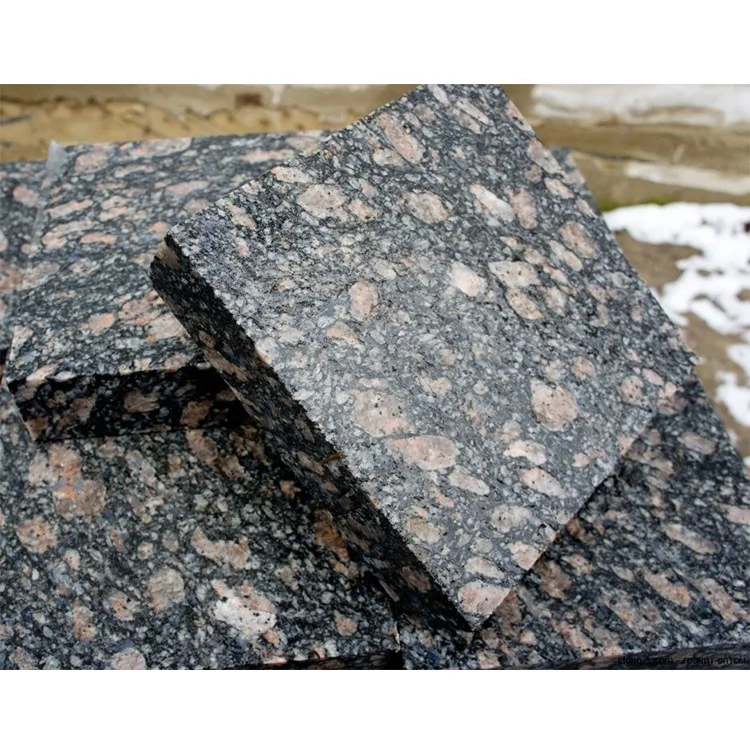 
Ukraine flamed polished monument stone natural cheap grey rose granite slab stone 