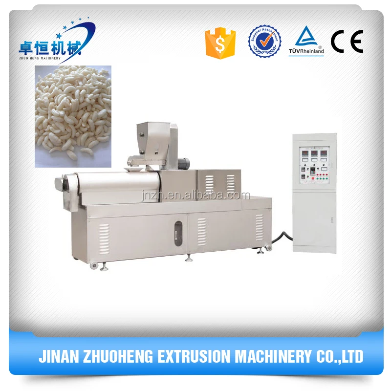 Puffed rice machine, extruder production line
