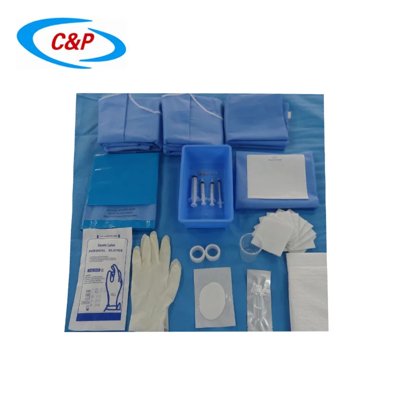 CE ISO13485 Certified Disposable Ophthalmic Surgical Drape Pack For Cataract Operation With Sterile Indicator
