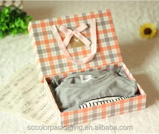High quality enviroment wholesale custom size stronger corrugated paperboard packaging gift box for T-Shirt and Jeans