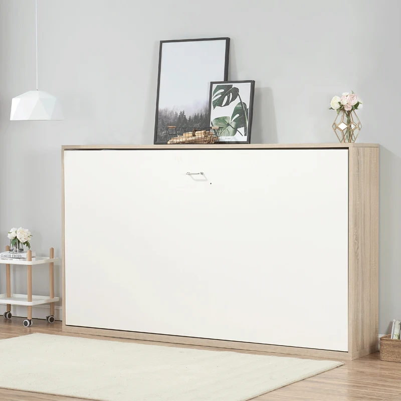 2018 Hottest China Factory Metal Frame Folding Bed Single Hidden Bed Wall Bed