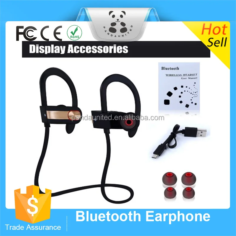 Bluetooth Беспроводные Наушники В Ухо Наушники V4.1 Стерео Шумоизоляции Спорта Sweatproof Гарнитуры с Микрофоном