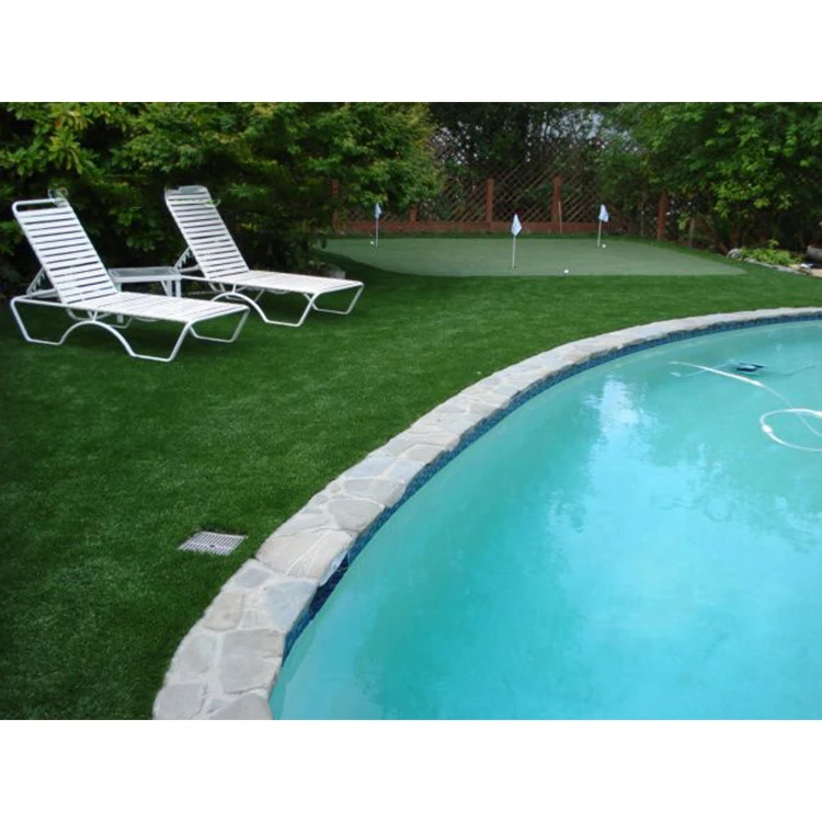 
Manufacturer directly supply 4 tone nature blue artificial grass manufacturer in China 