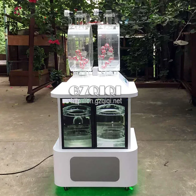 Pick 2 Bingo Lottery Machine working by Air Mixing