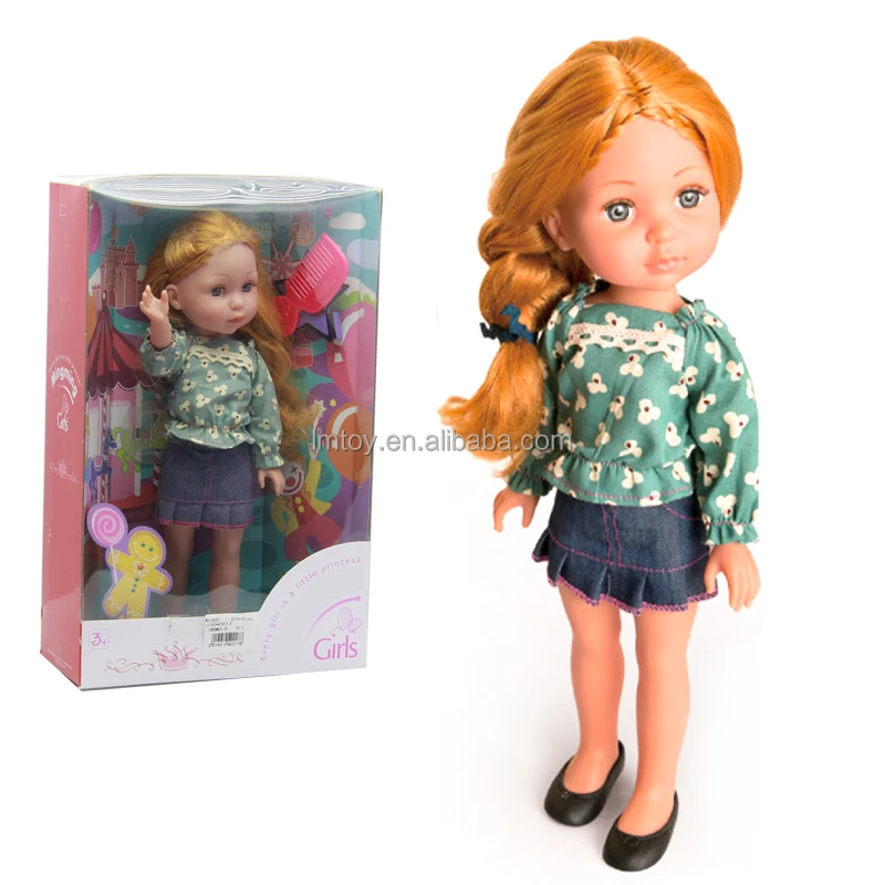 34cm Baby Girl  Doll, Plastic Vivid Fashion China Doll for Kids