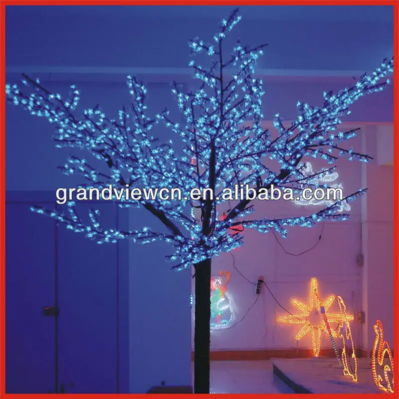 Custom design big decoration Light up cherry Trees for wedding blue colour