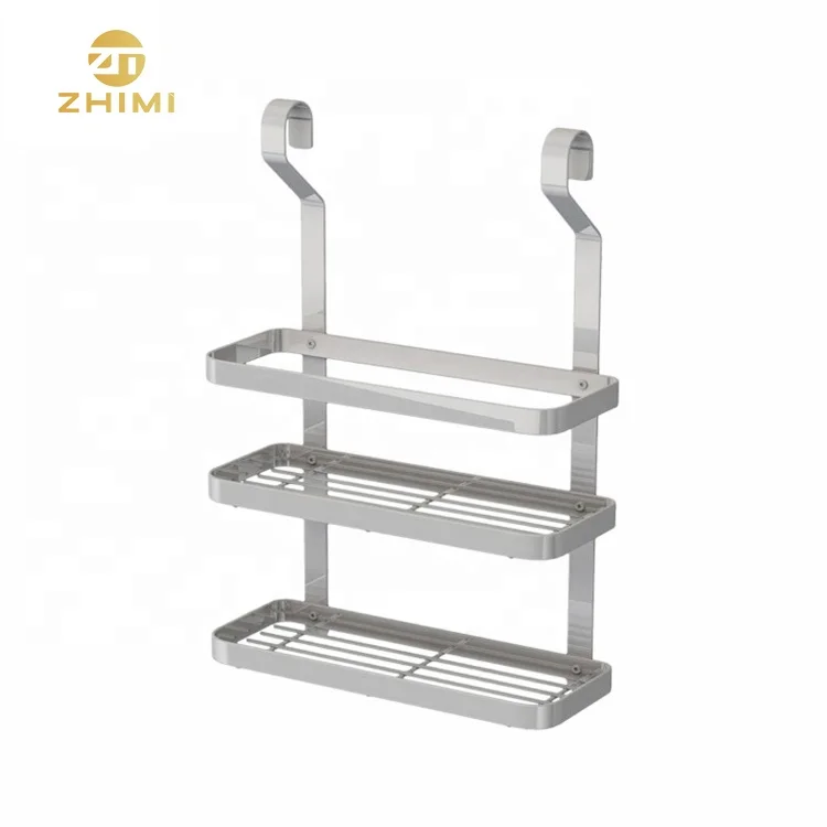 
304 Stainless Steel Wall Mounted Kitchen Display Dish Rack Spice Rack 