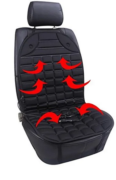 Top quality durable universal 12V 24V adult comfortable massage heated car driver heating seat cushion for height