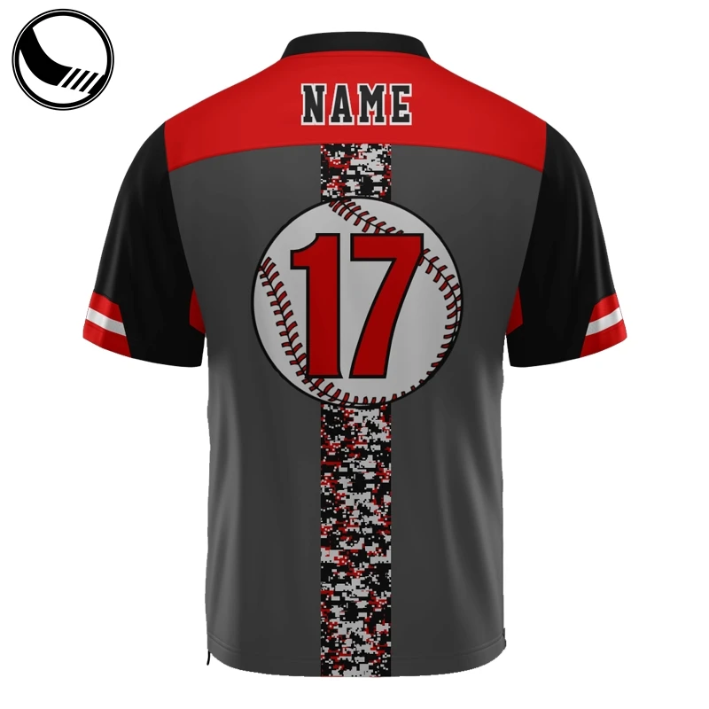 custom fashion stripe baseball jersey