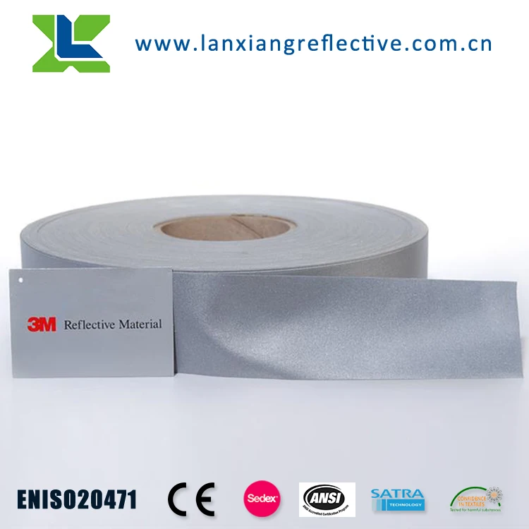 LX202 Wholesale ENISO20471 Cycle Clear 3m Reflective Tape For Clothing