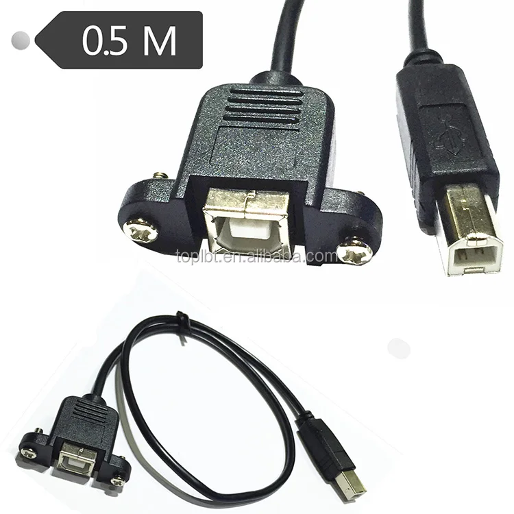 Basics USB 2.0 BM To BF Cord Printer Extension Cable