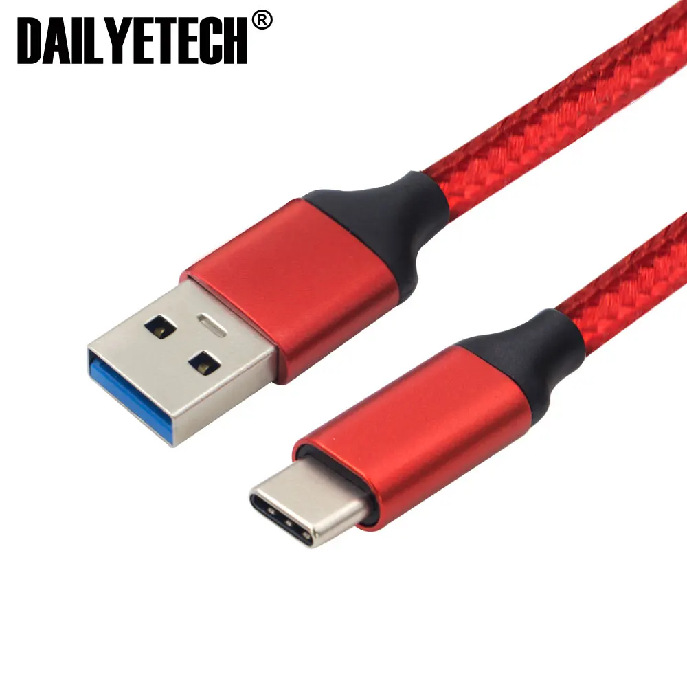 1m Type-C Nylon Braided Usb Data Cable for Note 8