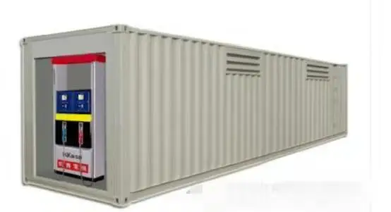
20 m3 double container mobile filling gas station 