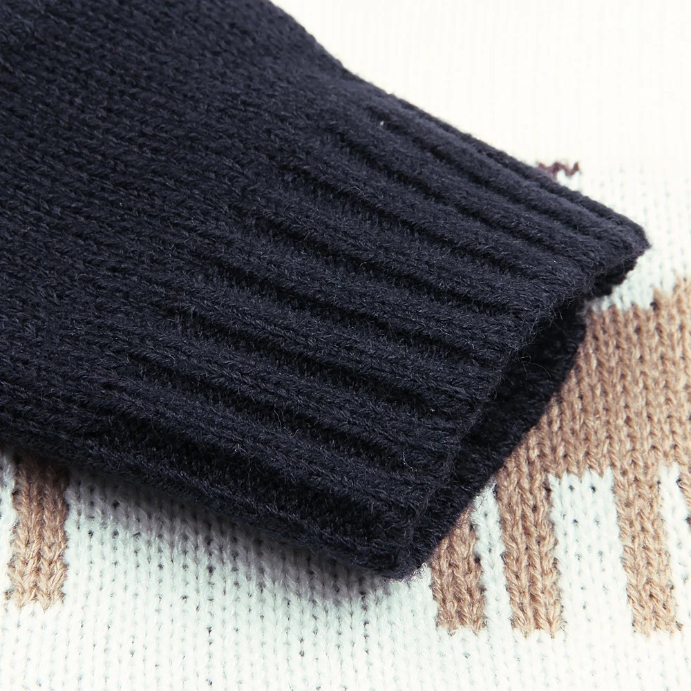 Cozy homecoming Knitted Christmas Deer baby overalls romper Jumpsuits