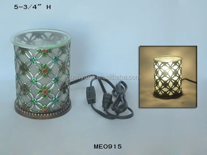 Glass essential oil burner wax warmer