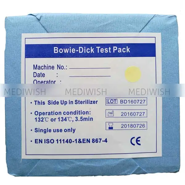 indicator sheet sterilization bowie dick kunshan adacx medical supplies bd test pack BD Test Pack