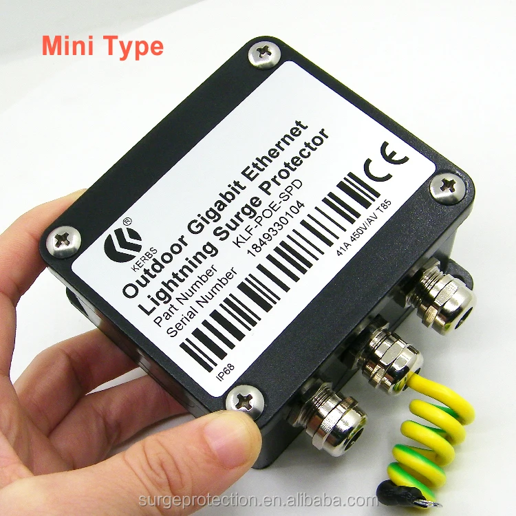 Waterproof IP68 Ethernet Outdoor PoE SPD RJ45 Surge Protector