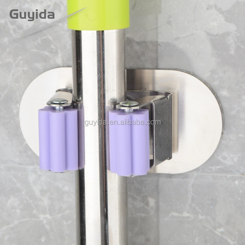 
free sample stainless steel 304 no holes no nails no rust powerful sticker mop bucket 