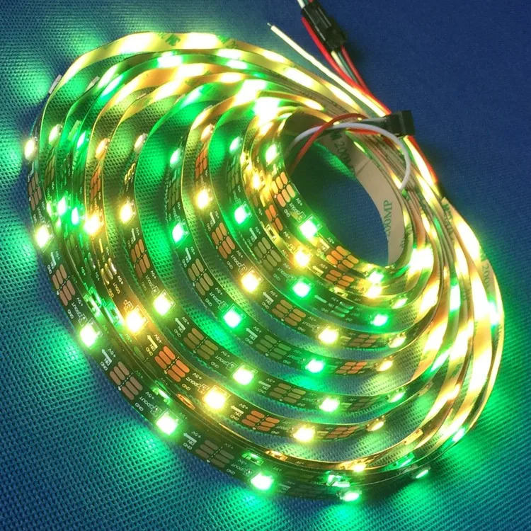 5050 RGBW Flexible 5V USB Powered Led Strip 25 Meter Programmable Apa 102 Led 144 Strip