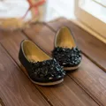 SCYL High qualityFloral Girls Shoes Princess Single Shoes For Girl Kids Children Fashion PU Sneakers With