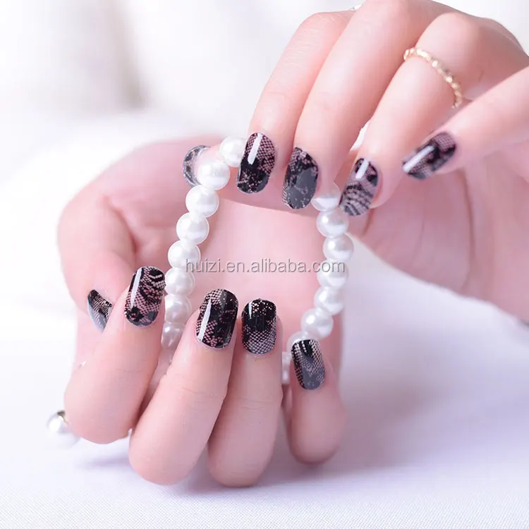 OEM ODM custom design colorful nail polish strips fashion nail wraps