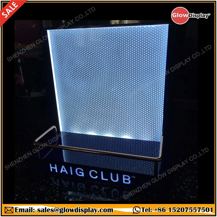Haig Club Illuminated Bottle Glorifier for Whiskey Pub Bar Nightclub