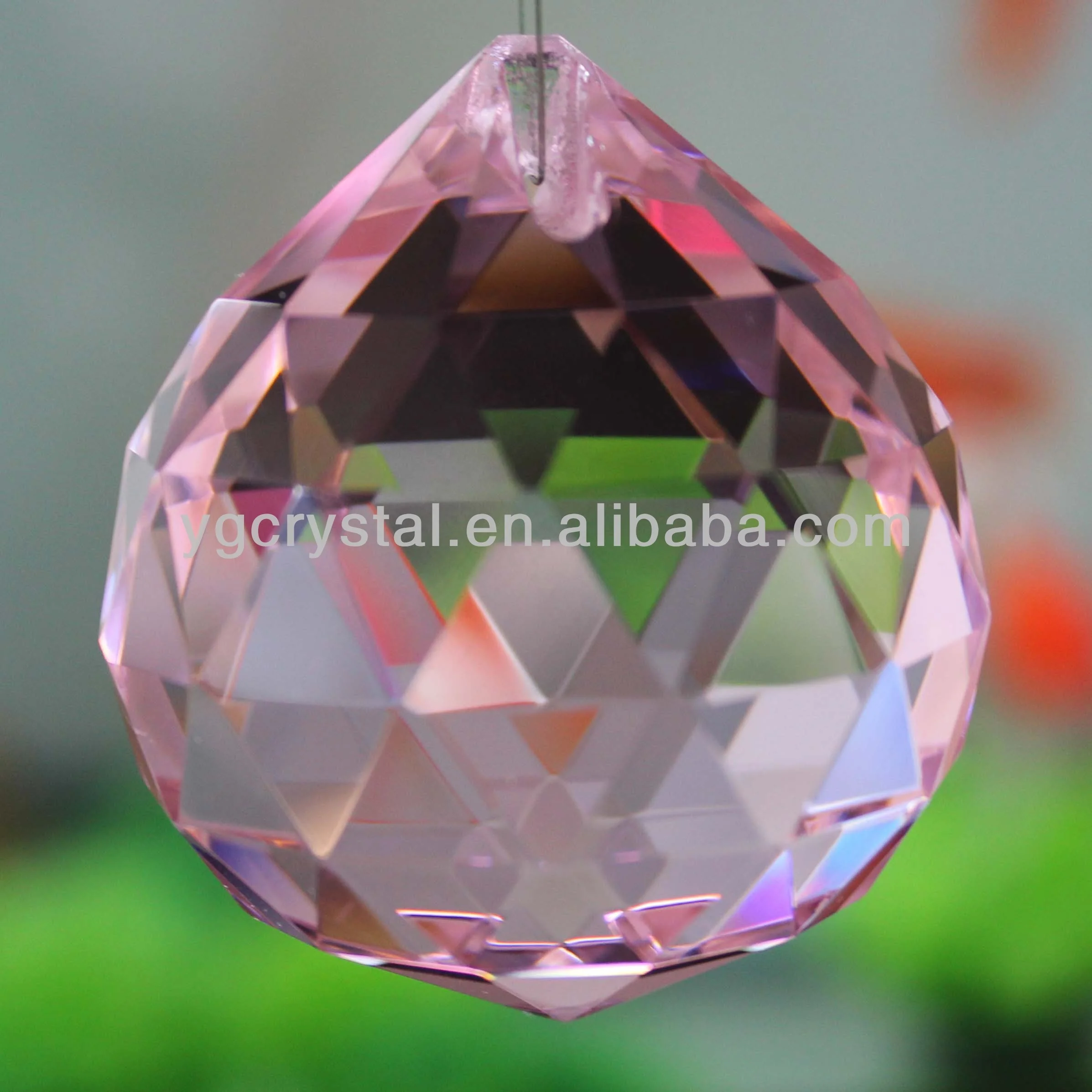 Hot sale Clear 40mm Glass balls for chandelier Wholesale Faceted Crystal Chandelier Parts Accessories