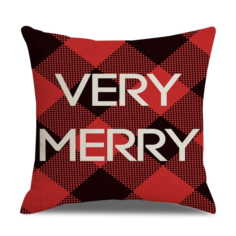 
Christmas cargo furniture cushion cover Christmas tree cushion cover deer printed travel outdoor decorative pillow cover 