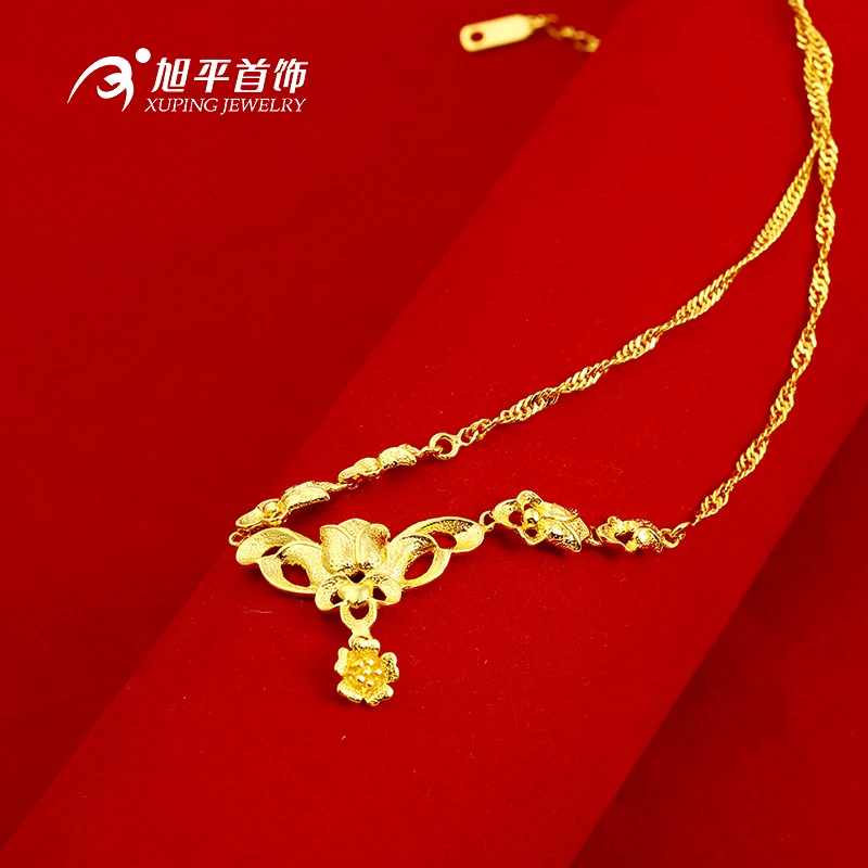 xuping jewelry cheap gold plated rose design wedding jewelry set