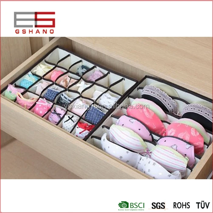 4 набора, складные разделители для нижнего белья, картонные коробки для хранения, органайзеры для ящиков шкафов
