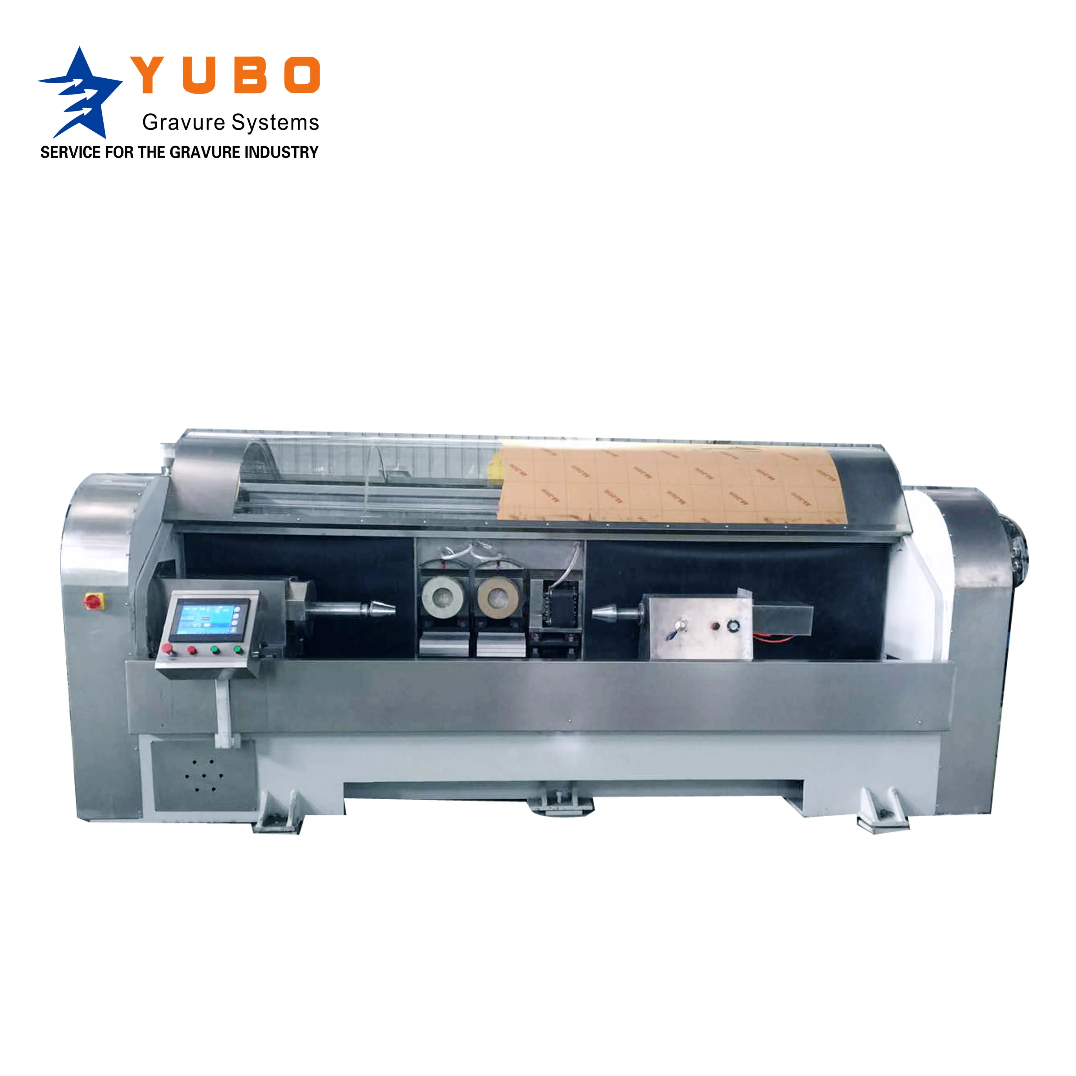 
YUBO Three-Heads Copper Grinding Polishing Machine Gravure Cylinder Polishing Machine 