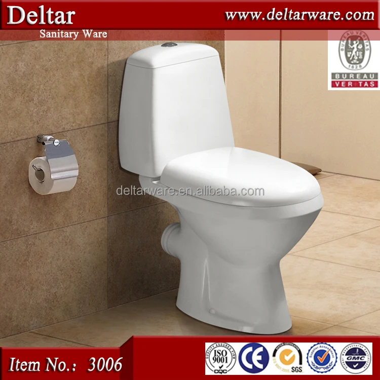 Korean standard toilet , small size water tank toilet straight back to wall