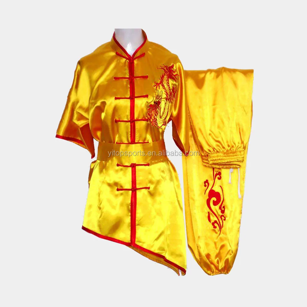 Chinese Traditional satin taichi Kungfu uniform