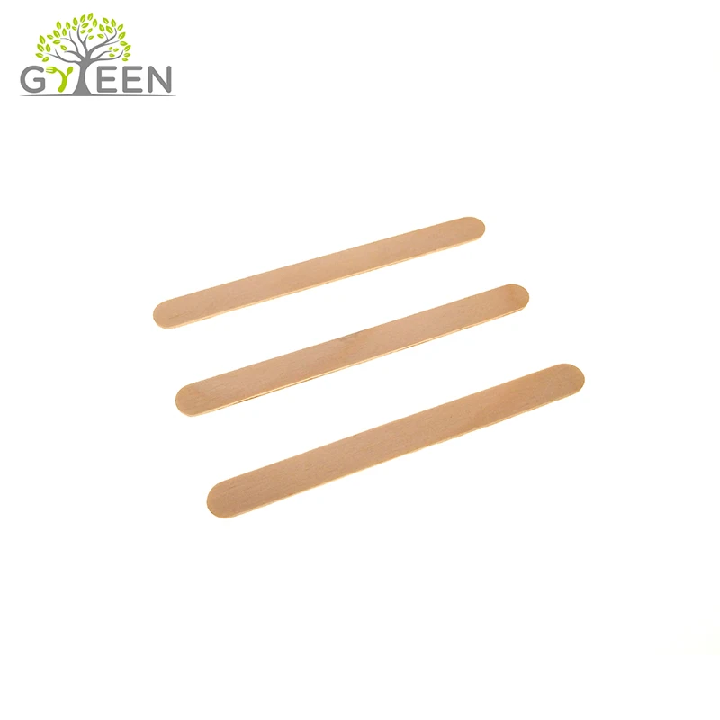 Printed Magnum Ice Cream Stick Birch Wooden Birch Wood Color Wooden Cutlery 100 Cartons Everyday FSC BSCI BRC Smooth