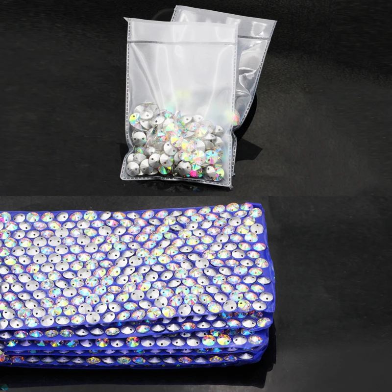 New factory direct crystal AB  satellite shape sew on stone pointback rhinestone wedding dress&garment decoration