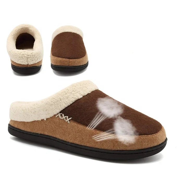 Memory Foam Slippers Slip-on Clog Scuff Shoes Slipper Man