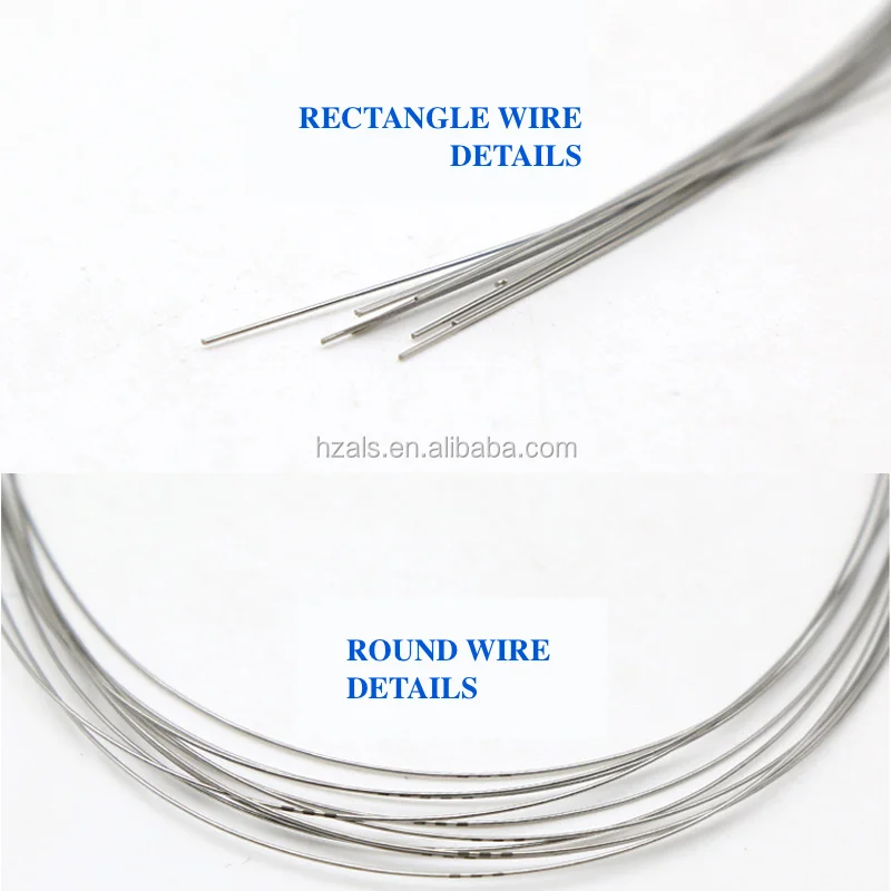 ALS China factory  Dental Consumable Thermal Activated Good Quality Niti Arch Wire medical consumables