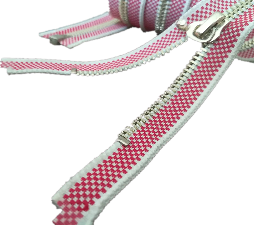Fashion #5 metal fancy zipper light gold thickness colorful tape