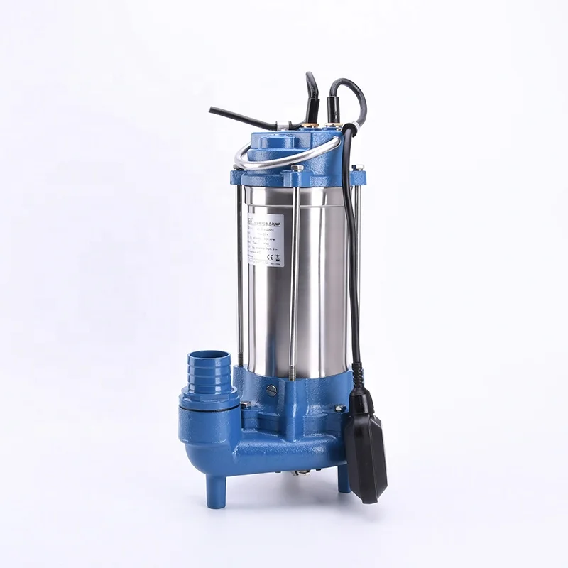 1.5kW 2hp WQD sewage grinder water pump submersible with float switch
