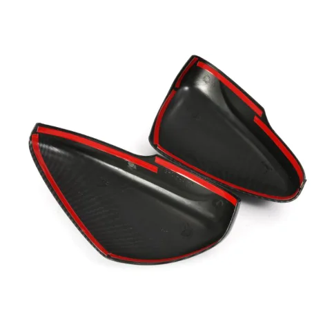 Car Styling Car Rearview Rear View Mirror Cover Sticker Trim Exterior Accessories Carbon Fiber Style For Ford Focus 2019