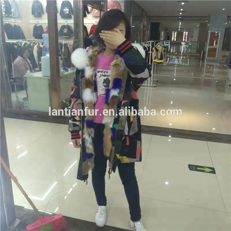 New Arrival winter jacket real fur parkas for women