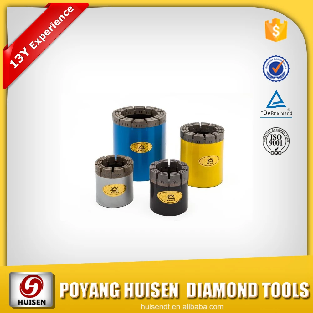 Fast drilling rock stone diamond single tube bit tools rock drill core bit 73/75mm