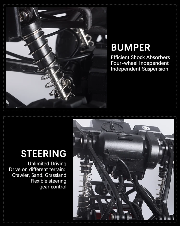 New Designed Proportional High Speed Mad Racing Big Wheels Radio Control Rock Climbing 1/8 RC Car 4WD